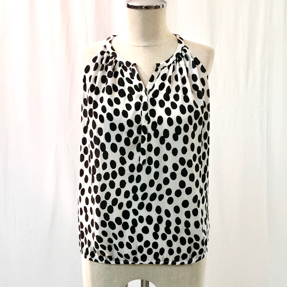 LOFT Print Sleeveless Blouse